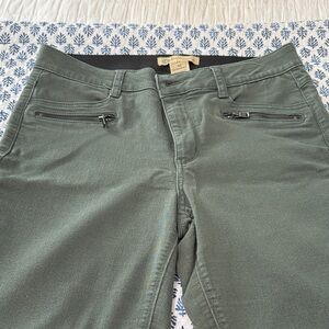 Democracy Sage Green Trousers with zipper pockets